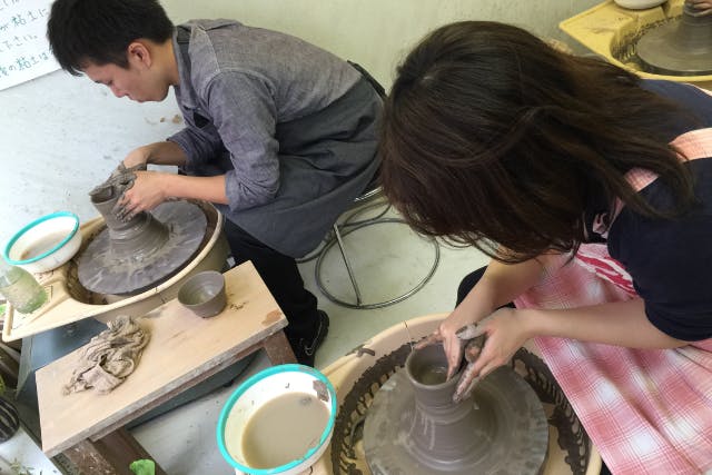 【東京・中目黒・電動ろくろ】1番人気プラン☆使える粘土はドーンと3kg！たくさんの粘土でいろんな形に挑戦！気軽に陶芸体験＜東急中目黒駅から徒歩5分＞