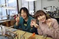 工房はとてもアットホーム。1人ひとりが作品に集中できる環境です。