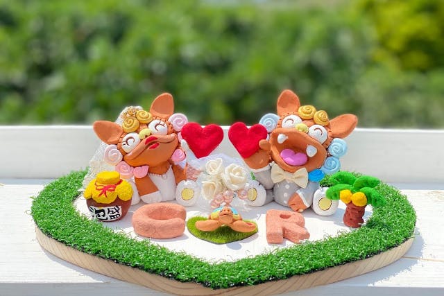 【沖縄・シーサー作り】ウェディングシーサー絵付け体験orシーサー作り体験！全席オーシャンビュー美ら海水族館まで車で1分！赤ちゃん連れ＆マタニティ歓迎！