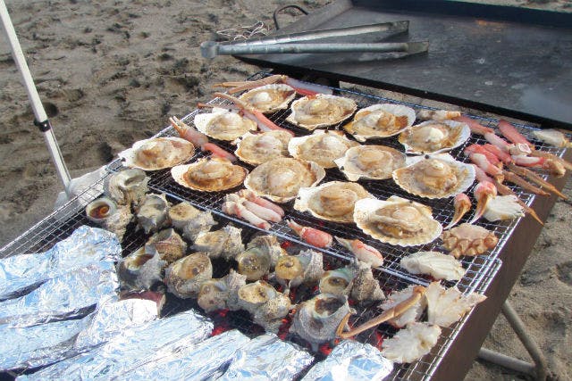【神奈川・三浦海岸・BBQ】ビーチで満喫！海産物BBQ（持ち込みOK）