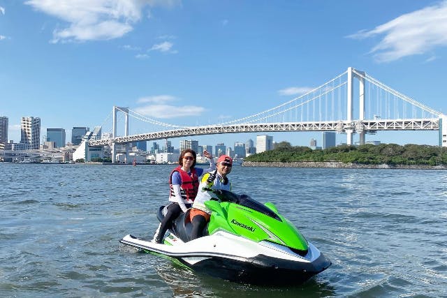 【埼玉・川口・水上バイク】ジェットスキー・東京湾ツーリング＜スカイツリー・神田川・羽田沖・お台場コース＞先導付きで安心！（免許をお持ちの方向け）