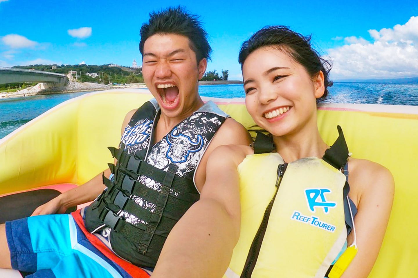 【沖縄・古宇利島・マリンスポーツ】1組貸切！話題のハートロックを海から見る特別感！当店一番人気の古宇利島1周プラン（30分）