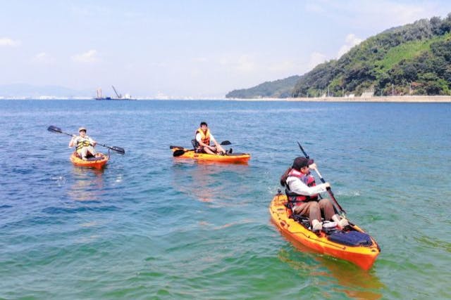 【広島市・カヤック】無人島へGO！似島でカヤックを満喫しよう（3～4時間）