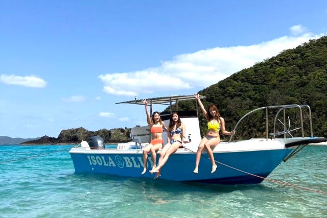 《Ｈプラン》【鹿児島・奄美大島・ボートチャーター】イゾラブルー号チャータープラン（半日プラン）