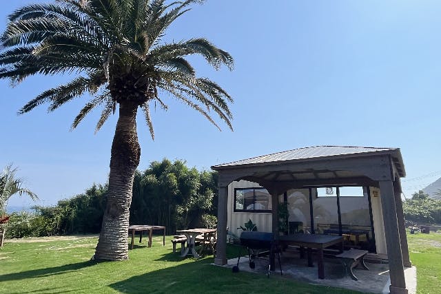 【千葉・南房総・BBQ】《4時間》海の絶景を見ながら食材を持ち込んで日帰りでBBQ！コンテナハウス(休憩所)・プール貸し出しオプション可